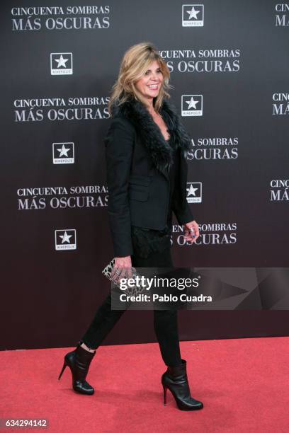 Arancha de Benito attends the 'Fifty Shades Darker' premiere at Kinepolis Cinema on February 8, 2017 in Madrid, Spain.