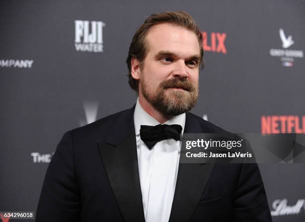 Actor David Harbour attends the 2017 Weinstein Company and Netflix Golden Globes after party on January 8, 2017 in Los Angeles, California.
