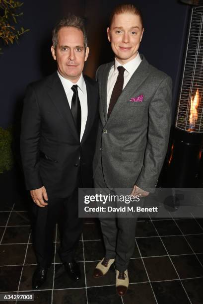 Tom Hollander and Freddie Fox attend the dunhill and Dylan Jones pre-BAFTA dinner and cocktail reception celebrating Gentlemen in Film at Bourdon...