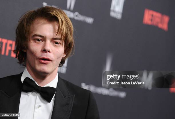 Actor Charlie Heaton attends the 2017 Weinstein Company and Netflix Golden Globes after party on January 8, 2017 in Los Angeles, California.