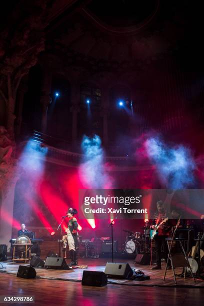 Neil Hannon of The Divine Comedy performs in concert at Palau de la Música Catalana on February 8, 2017 in Barcelona, Spain.
