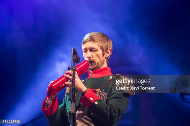 Neil Hannon of The Divine Comedy performs in concert at Palau de la Música Catalana on February 8, 2017 in Barcelona, Spain.