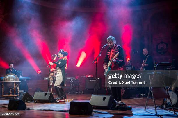 Neil Hannon of The Divine Comedy performs in concert at Palau de la Música Catalana on February 8, 2017 in Barcelona, Spain.