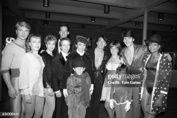 Skaters Christopher Dean and Jayne Torvill of the ice skating duo Torvill and Dean , Scott Hamilton , Peggy Fleming and Dorothy Hamill attend the...