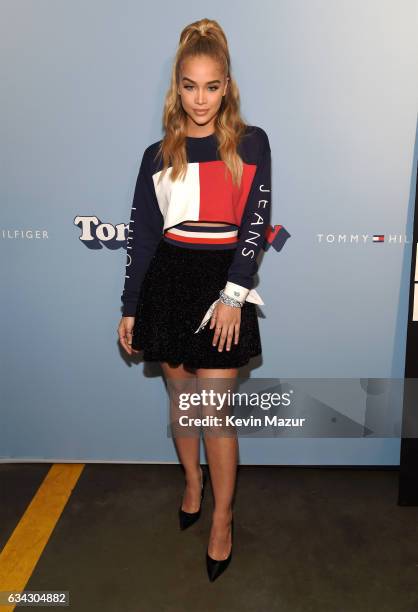 Model Jasmine Sanders attends the TommyLand Tommy Hilfiger Spring 2017 Fashion Show on February 8, 2017 in Venice, California.