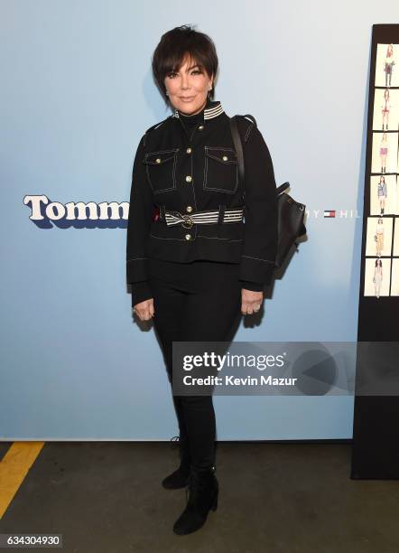 Personality Kris Jenner attends the TommyLand Tommy Hilfiger Spring 2017 Fashion Show on February 8, 2017 in Venice, California.