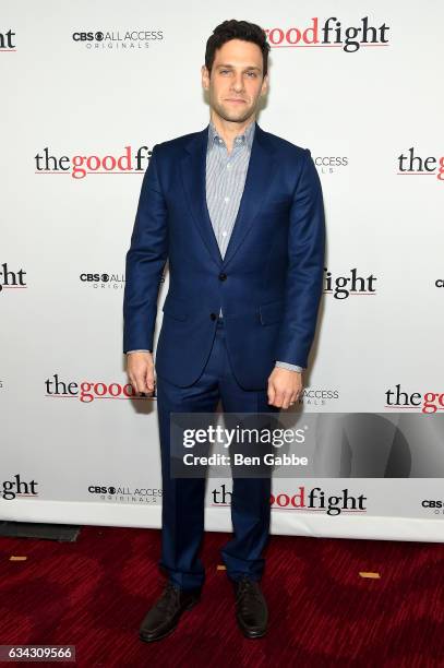 Justin Bartha attends the "The Good Fight" World Premiere at Jazz at Lincoln Center on February 8, 2017 in New York City.