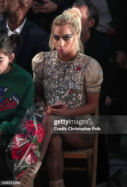 Singer Lady Gaga attends the TommyLand Tommy Hilfiger Spring 2017 Fashion Show on February 8, 2017 in Venice, California.