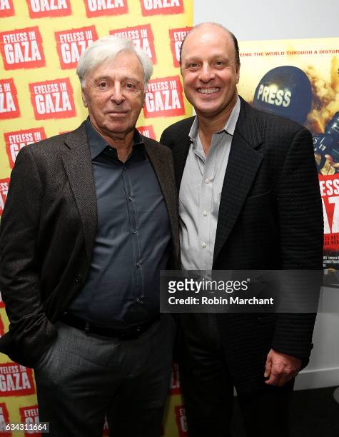 Robert Magid and Morris S. Levy attend Eyeless In Gaza NYC Premiere Screening on February 8, 2017 in New York City.