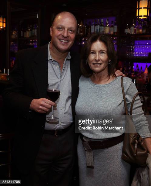 Morris S. Levy and Ruth Magid attend Eyeless In Gaza NYC Premiere Screening After Party on February 8, 2017 in New York City.