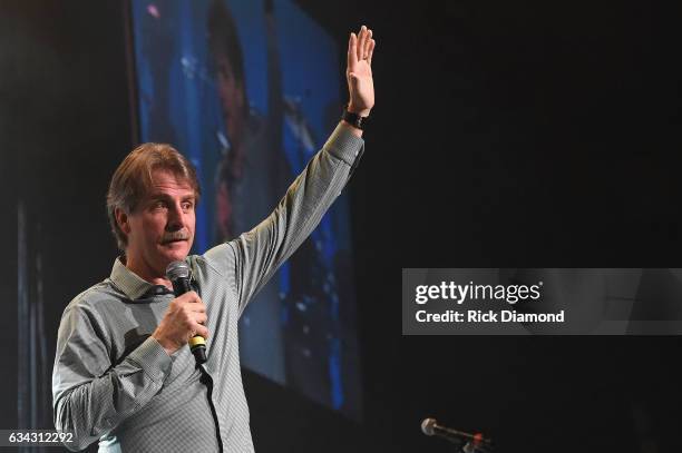 Jeff Foxworthy performs during 1 Night. 1 Place. 1 Time: A Heroes & Friends Tribute to Randy Travis at Bridgestone Arena on February 8, 2017 in...
