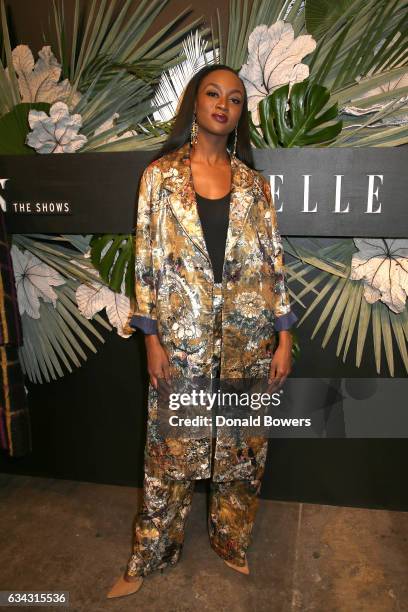 Miss USA Deshauna Barber attends E!, ELLE & IMG celebration to kick-off NYFW: The Shows on February 8, 2017 in New York City.
