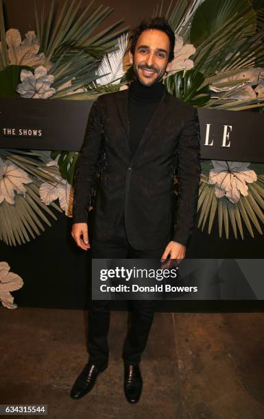 Actor Amir Arison attends E!, ELLE & IMG celebration to kick-off NYFW: The Shows on February 8, 2017 in New York City.