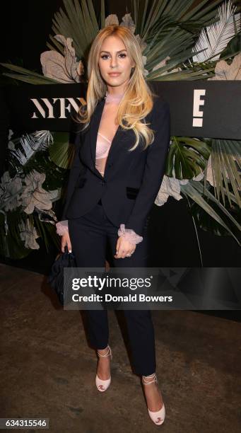 Morgan Stewart of Rich Kids of Beverly Hills attends E!, ELLE & IMG celebration to kick-off NYFW: The Shows on February 8, 2017 in New York City.