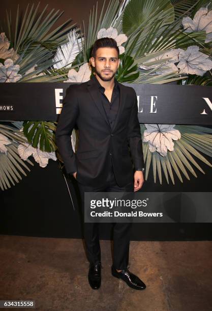 Athlete Yair Rodriguez attends E!, ELLE & IMG celebration to kick-off NYFW: The Shows on February 8, 2017 in New York City.
