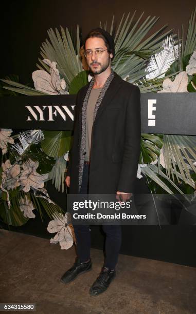 ACtor Hale Appleman attends E!, ELLE & IMG celebration to kick-off NYFW: The Shows on February 8, 2017 in New York City.