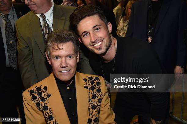 Randy Travis and Michael Ray during 1 Night. 1 Place. 1 Time: A Heroes & Friends Tribute to Randy Travis at Bridgestone Arena on February 8, 2017 in...