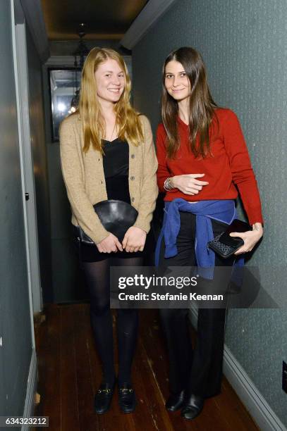 Lily Waronker and Clara Balzary attend Jenni Kayne Fall 2017 Collection Launch Dinner at Gjelina on February 8, 2017 in Venice, California.