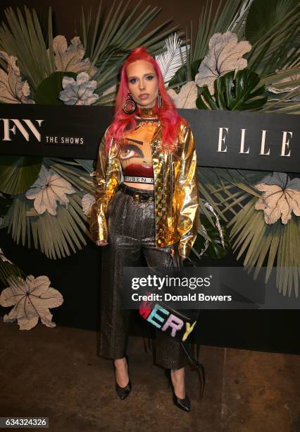 Mery Racauchi attends E!, ELLE & IMG celebration to kick-off NYFW: The Shows on February 8, 2017 in New York City.