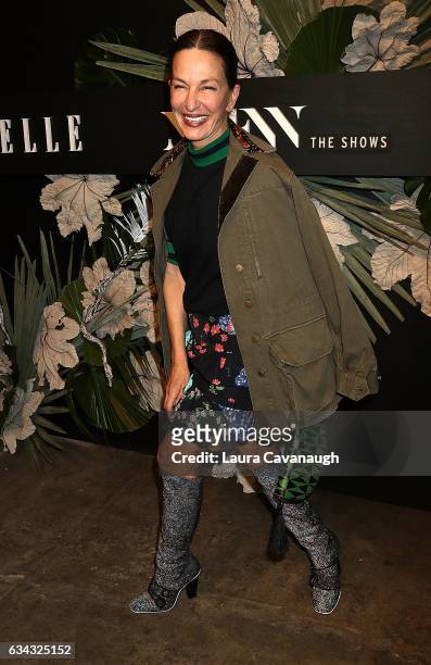 Cynthia Rowley attends E!, ELLE & IMG Fashion Week Kick-Off on February 8, 2017 in New York City.