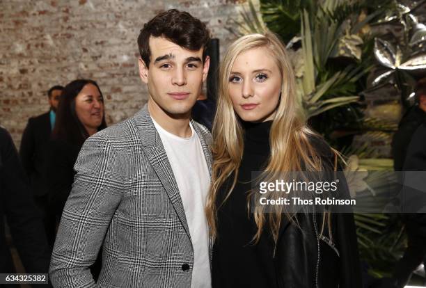 Actor Alberto Rosende and guest attend E!, ELLE & IMG celebration to kick-off NYFW: The Shows on February 8, 2017 in New York City.
