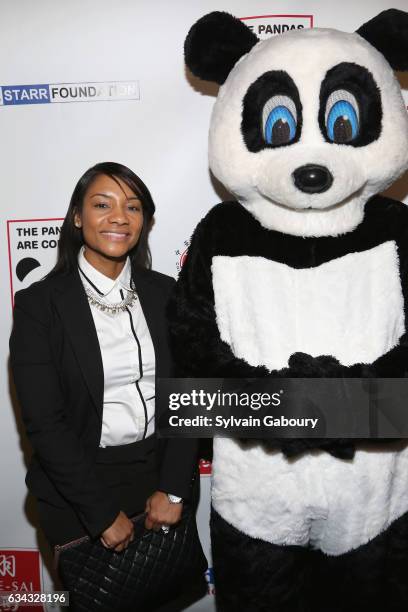 Asya Johnson attends First Annual Black & White Panda Ball at The Waldorf=Astoria Starlight Roof on February 8, 2017 in New York City.