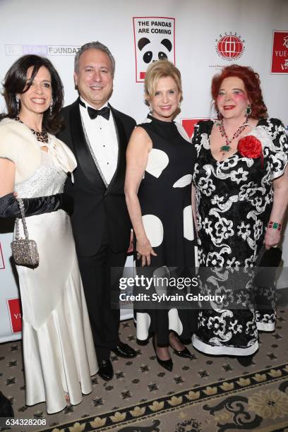 Anthony Viscogliosi, Paula Viscogliosi, Congresswoman Carolyn Maloney and Baroness von Langendorff attend First Annual Black & White Panda Ball at...