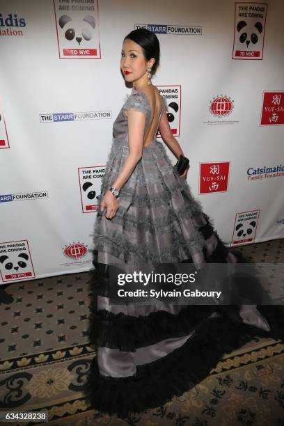 Chiu-Ti Jansen attends First Annual Black & White Panda Ball at The Waldorf=Astoria Starlight Roof on February 8, 2017 in New York City.