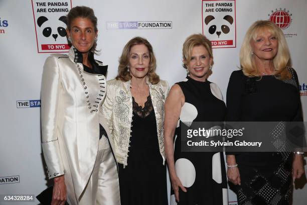 Somers Farkas, Jill Sackler, Congresswoman Carolyn Maloney and Margo Catsimatidis attend First Annual Black & White Panda Ball at The Waldorf=Astoria...