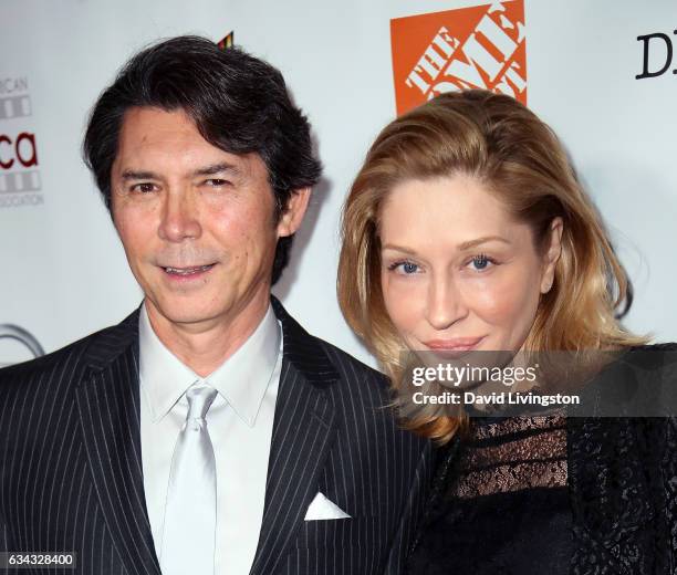 Actor Lou Diamond Phillips and wife Yvonne Boismier Phillips attend the 8th Annual AAFCA Awards at Taglyan Complex on February 8, 2017 in Los...