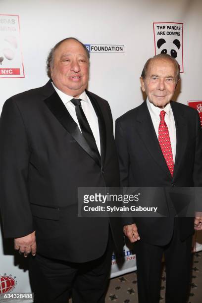 John Catsimatidis and Maurice Greenberg attend First Annual Black & White Panda Ball at The Waldorf=Astoria Starlight Roof on February 8, 2017 in New...