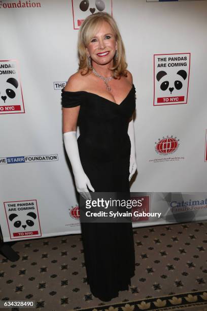 Sharon Bush attends First Annual Black & White Panda Ball at The Waldorf=Astoria Starlight Roof on February 8, 2017 in New York City.