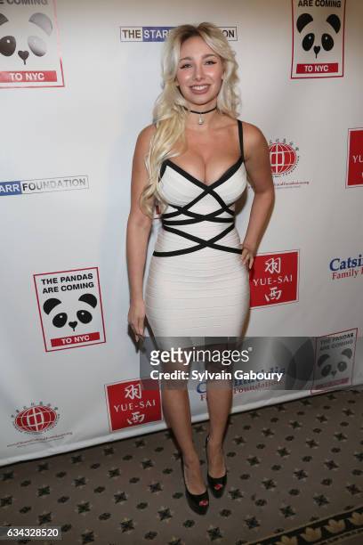 Andrea Catsimatidis attends First Annual Black & White Panda Ball at The Waldorf=Astoria Starlight Roof on February 8, 2017 in New York City.