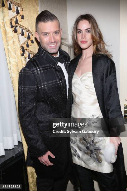 Omar Sharif Jr. And Julia Loomis attend First Annual Black & White Panda Ball at The Waldorf=Astoria Starlight Roof on February 8, 2017 in New York...