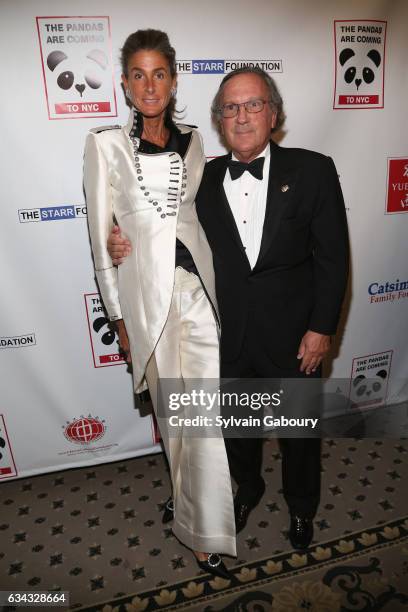 Somers Farkas and Jonathan Farkas attend First Annual Black & White Panda Ball at The Waldorf=Astoria Starlight Roof on February 8, 2017 in New York...