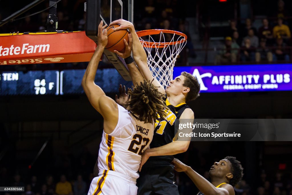 COLLEGE BASKETBALL: FEB 08 Iowa at Minnesota