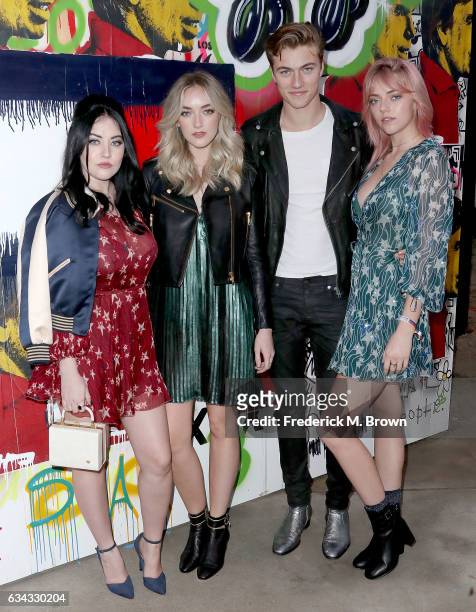Starlie Smith, Daisy Clementine Smith, Lucky Blue Smith, and Pyper America Smith attend Tommy Hilfiger Spring 2017 Women's Runway Show at the...