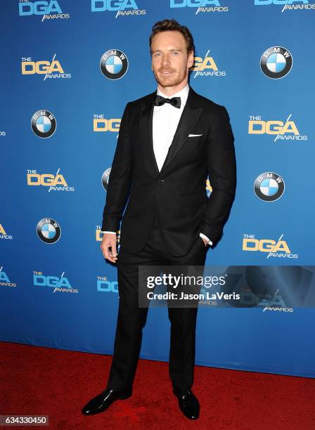 Actor Michael Fassbender attends the 69th annual Directors Guild of America Awards at The Beverly Hilton Hotel on February 4, 2017 in Beverly Hills,...