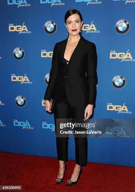 Actress Mandy Moore attends the 69th annual Directors Guild of America Awards at The Beverly Hilton Hotel on February 4, 2017 in Beverly Hills,...