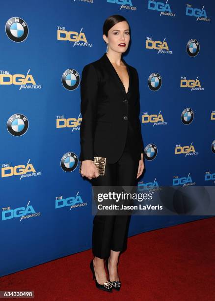 Actress Mandy Moore attends the 69th annual Directors Guild of America Awards at The Beverly Hilton Hotel on February 4, 2017 in Beverly Hills,...