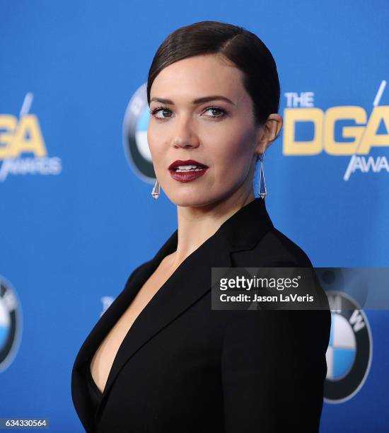 Actress Mandy Moore attends the 69th annual Directors Guild of America Awards at The Beverly Hilton Hotel on February 4, 2017 in Beverly Hills,...