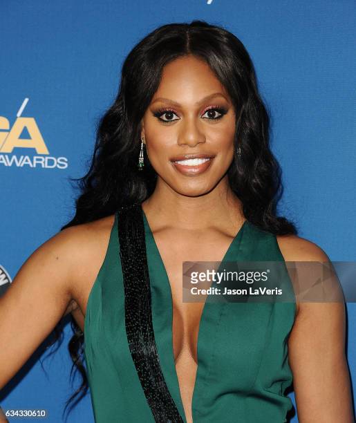 Actress Laverne Cox attends the 69th annual Directors Guild of America Awards at The Beverly Hilton Hotel on February 4, 2017 in Beverly Hills,...