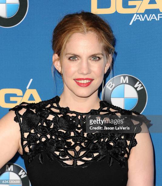 Actress Anna Chlumsky attends the 69th annual Directors Guild of America Awards at The Beverly Hilton Hotel on February 4, 2017 in Beverly Hills,...