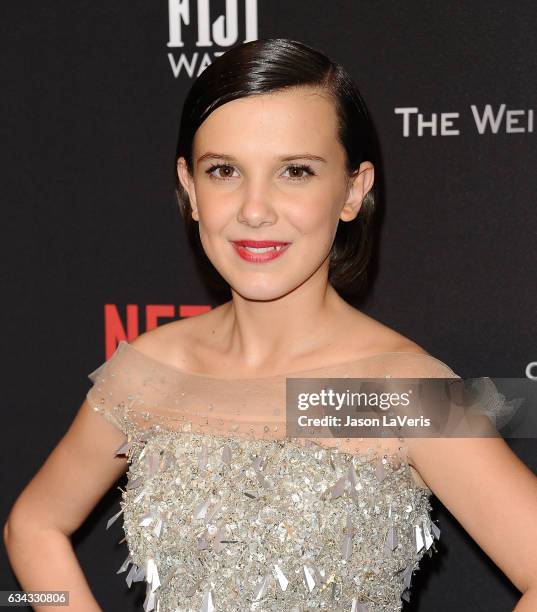 Actress Millie Bobby Brown attends the 2017 Weinstein Company and Netflix Golden Globes after party on January 8, 2017 in Los Angeles, California.