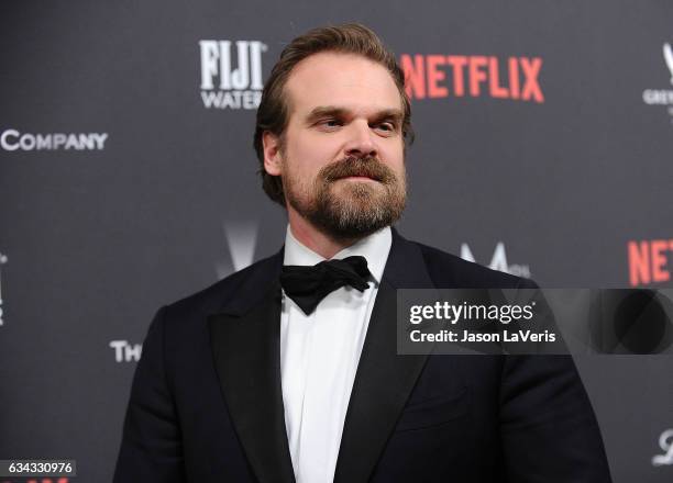 Actor David Harbour attends the 2017 Weinstein Company and Netflix Golden Globes after party on January 8, 2017 in Los Angeles, California.