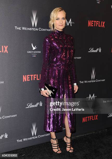 Actress Diane Kruger attends the 2017 Weinstein Company and Netflix Golden Globes after party on January 8, 2017 in Los Angeles, California.