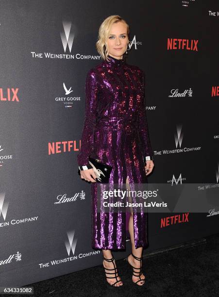 Actress Diane Kruger attends the 2017 Weinstein Company and Netflix Golden Globes after party on January 8, 2017 in Los Angeles, California.