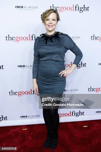 Emily Bergl at the "The Good Fight" World Premiere at Jazz at Lincoln Center on February 8, 2017 in New York City.