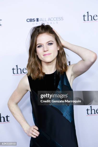 Rose Leslie at the "The Good Fight" World Premiere at Jazz at Lincoln Center on February 8, 2017 in New York City.