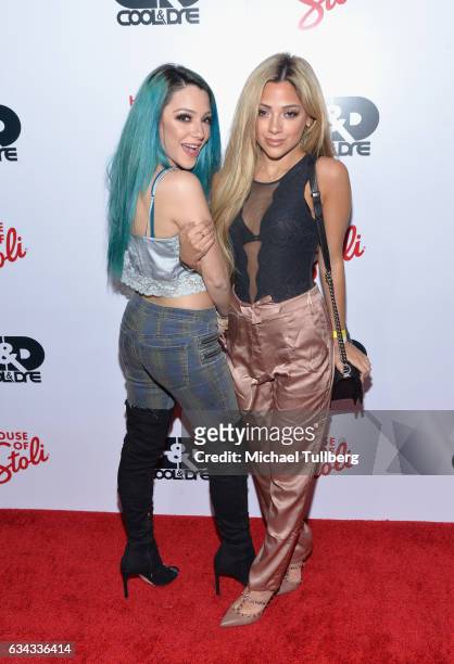 YouTube personalities Niki DeMartino and Gabi DeMartino attend a pre-Grammy event by the House Of Stoli at E.P. & L.P. On February 8, 2017 in West...